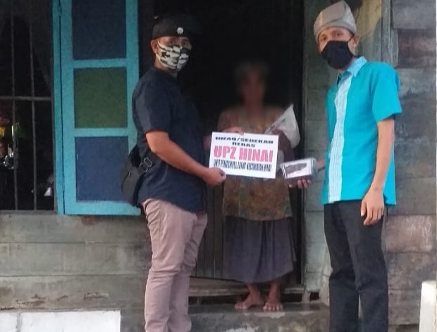 Pandemi Corona, MBN Langkat Bersama UPZ Hinai Salurkan Bantuan Beras dan Kurma  