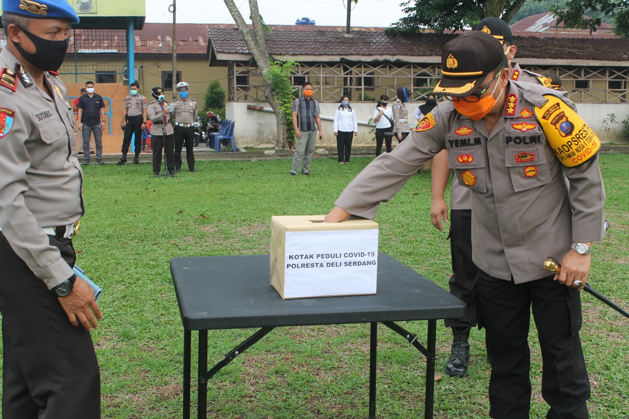 Polresta Deli Serdang, Kumpulkan Dana untuk Bantu Masyarakat saat Pandemi Covid-19