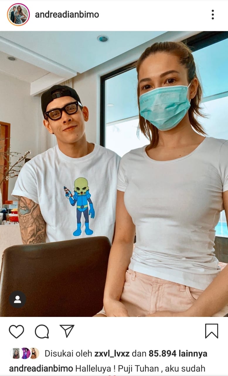 Artis Andrea Dian Bimo, Sembuh dari Covid-19 dan Begini Kisahnya