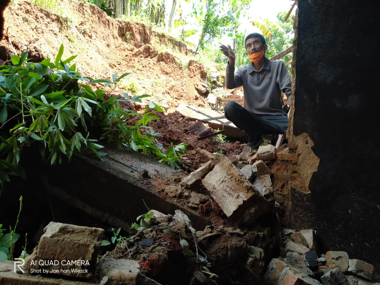 Wakil Walikota Banjar, Tinjau Korban Longsor