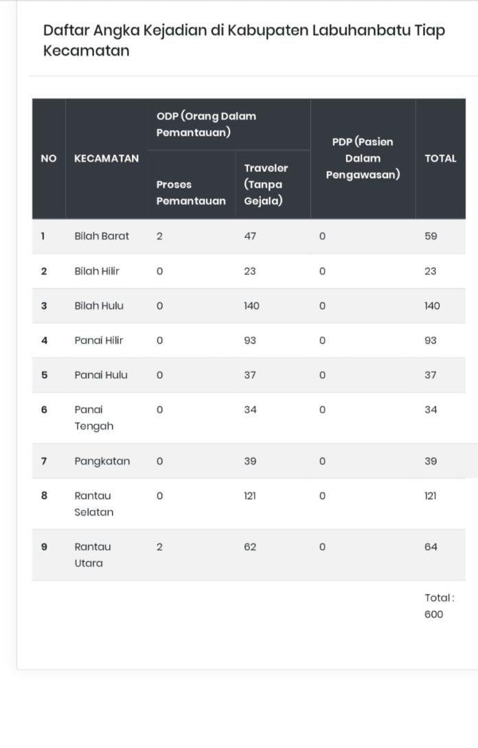 ODP di Labuhanbatu Bertambah Jadi 600 Orang, Kadis Kominfo Harapkan OPD dapat Bersinergi