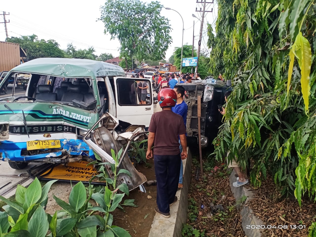 Kecelakaan di Tanjung Morawa, Pengemudi Betor Tewas