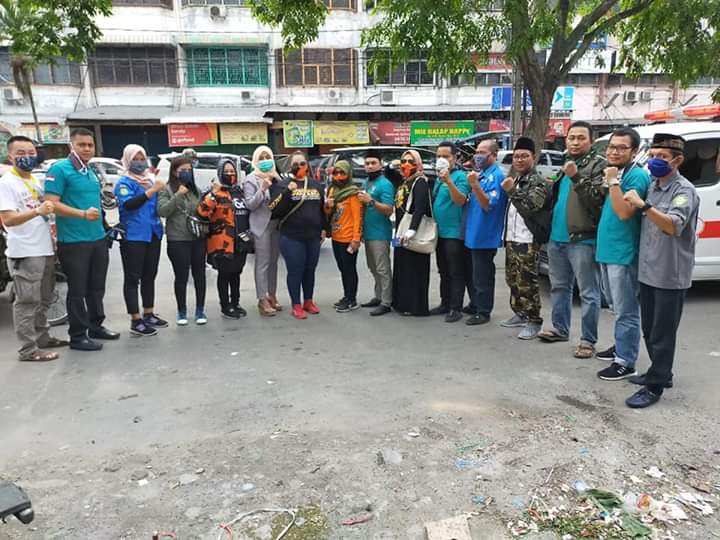PPM Bersama Kapas Comunity, PMI dan Karang Taruna Berbagi Sembako