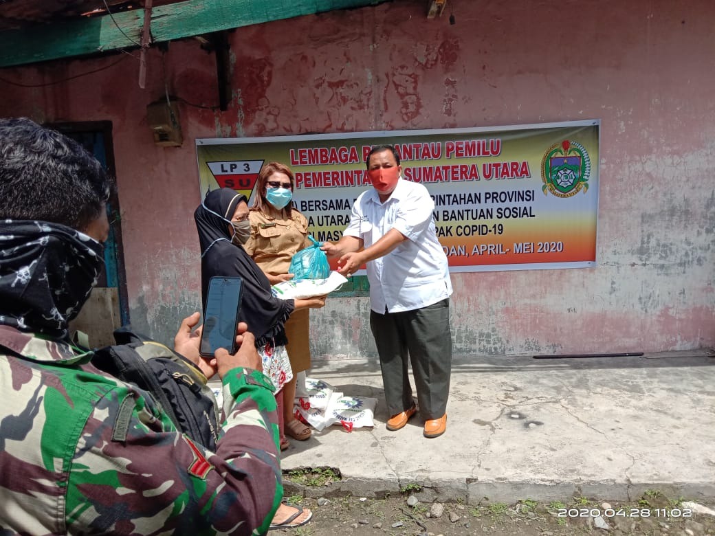 Ramadhan di Tengah Corona, LP3SU Bantu 250 Sembako pada Warga 