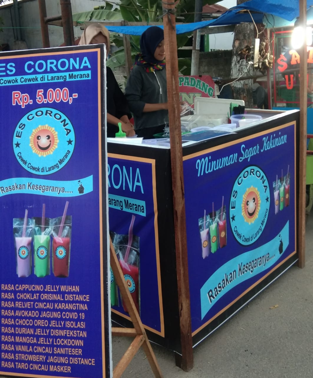 Cewek Cantik, Penjual Es Corona