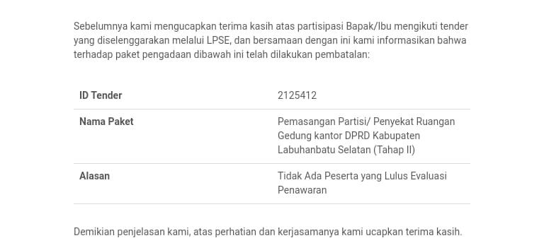 Di Soroti Awak Media, UKPBJ Labusel Batalkan Lelang Proyek