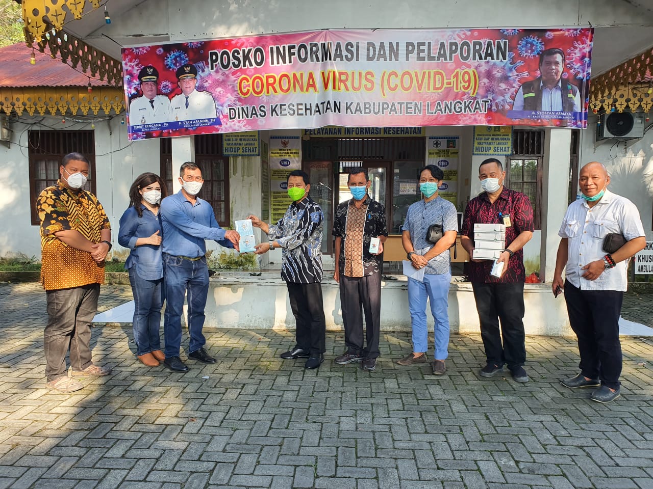 Dinas Kesehatan Langkat, Terima Bantuan 100 Rapid Test 