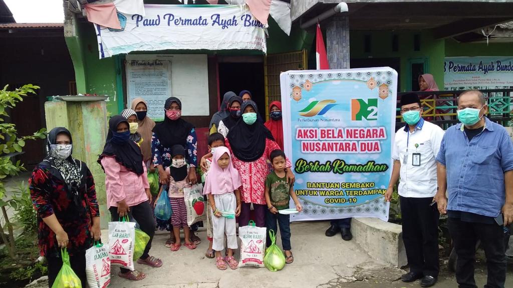 PTPN II, Salurkan Bansos ke Kelompok Bermain PAUD Permata Ayah Bunda