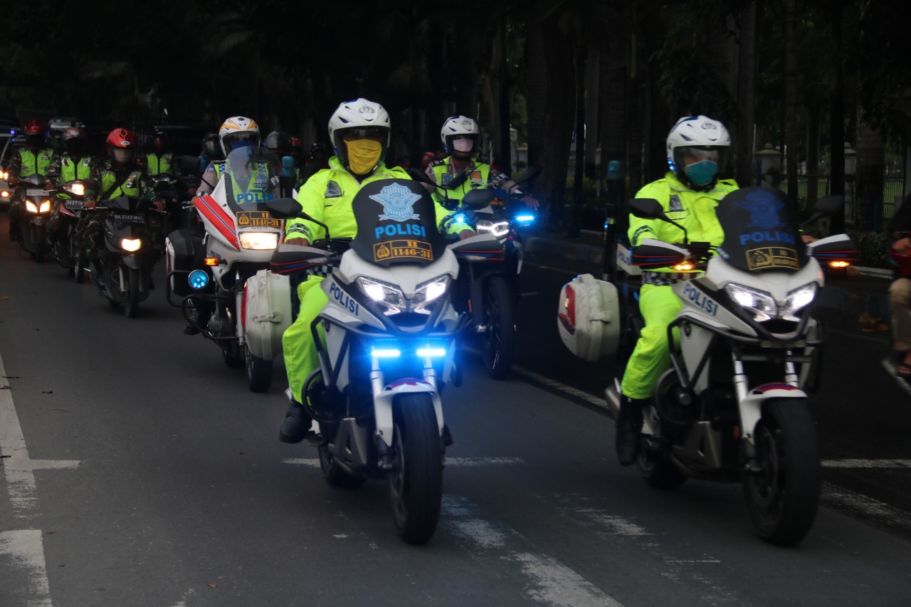 Polresta Deli Serdang, Amankan Malam Idul Fitri dan Himbau Warga Cegah Covid-19