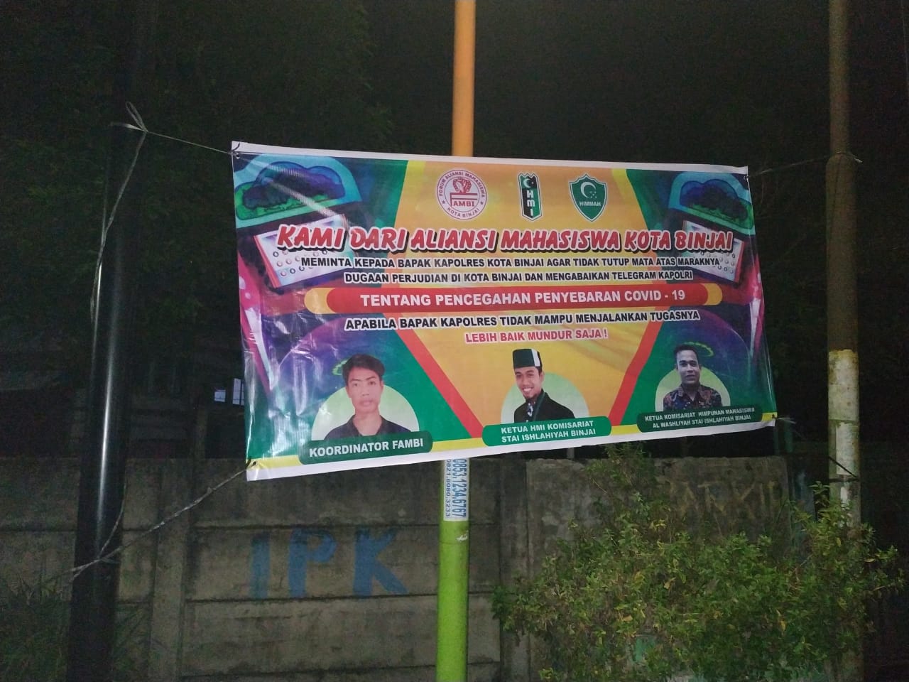 Aliansi Mahasiswa Kota Binjai, Minta Kapolda Sumut Copot Kapolres Binjai