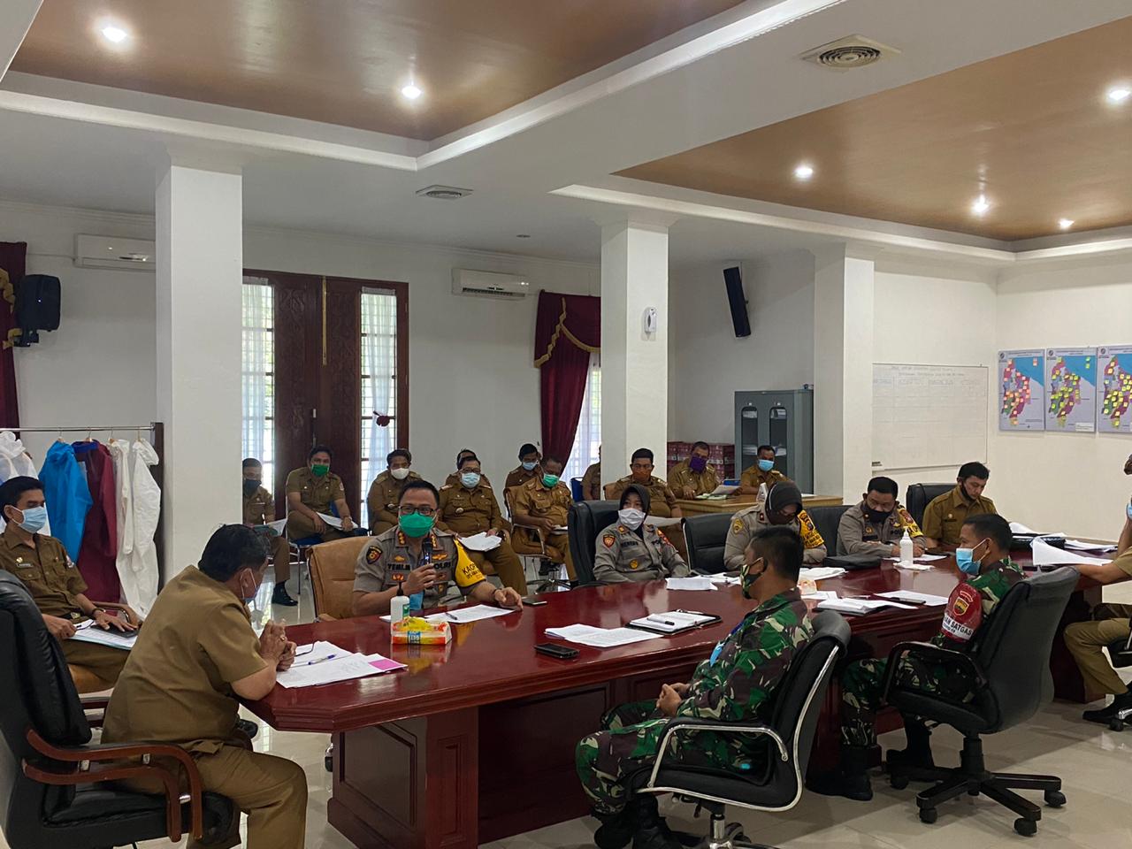 Kapolresta Deli Serdang, Hadiri Rapat Koordinasi Penyaluran Bansos Pemkab Deli Serdang