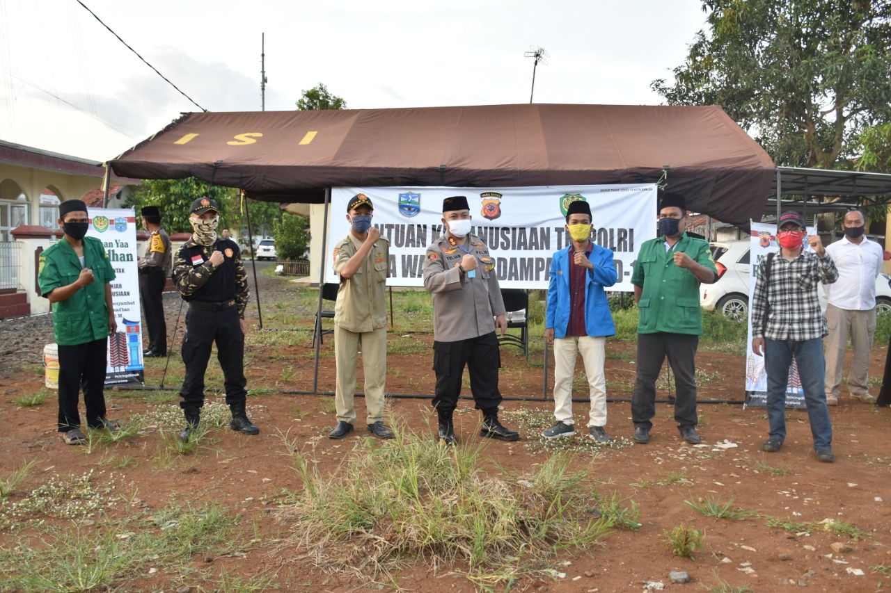 Bantu Masyarakat Terdampak Covid-19, Polres Banjar Dirikan Dapur Umum