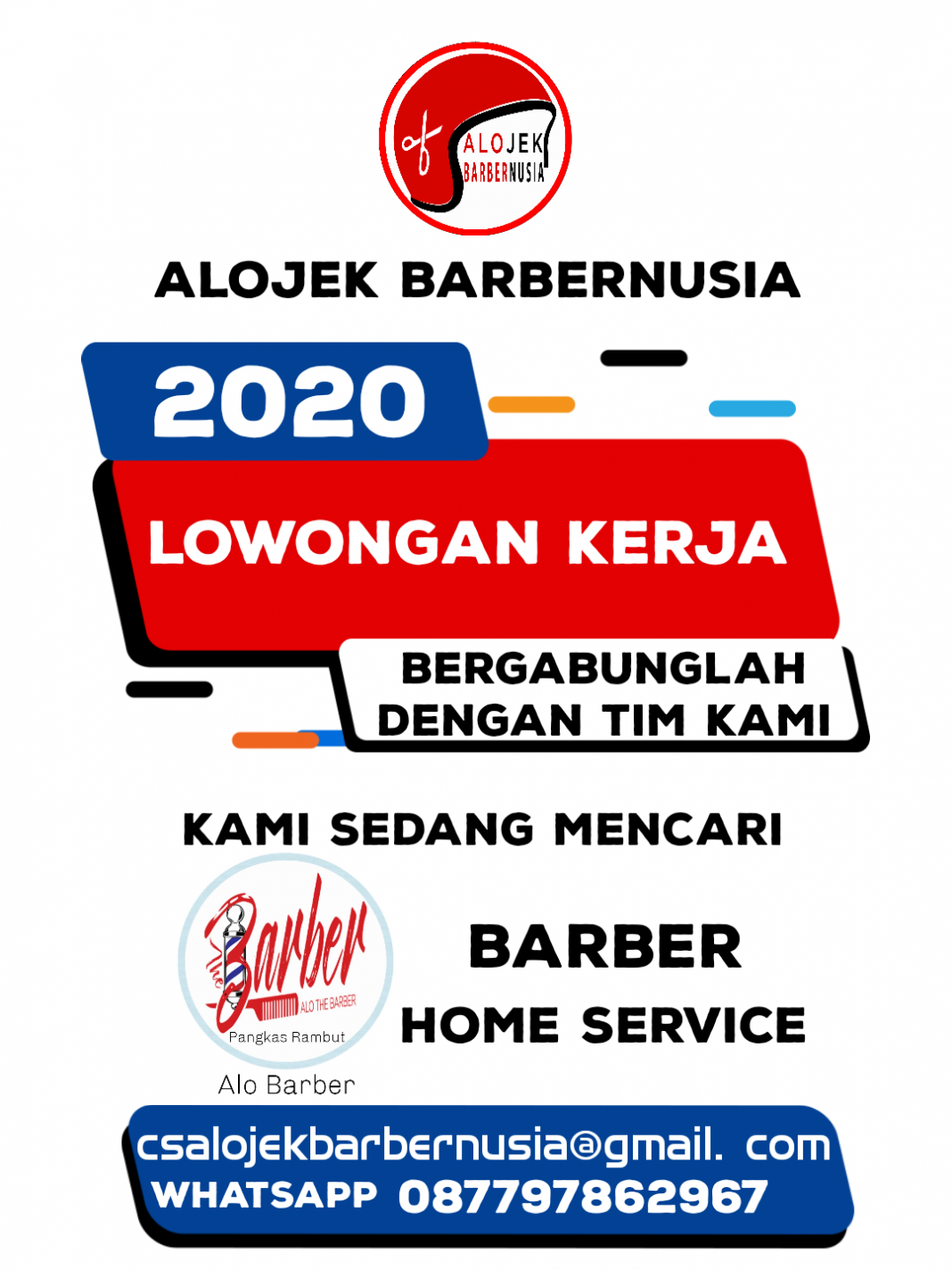 Cara Daftar Alo Barber (Jasa Pangkas Rambut) Di Alojek Barbernusia