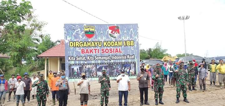 Plt Walikota Medan Hadiri Bakti Sosial Dirgahayu Kodam I/BB