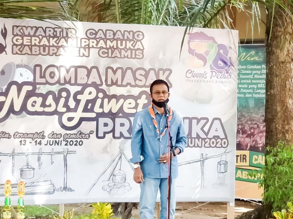 New Normal di Ciamis, Herdiat Ajak Pramuka Sosialisasi kepada Masyarakat (2)