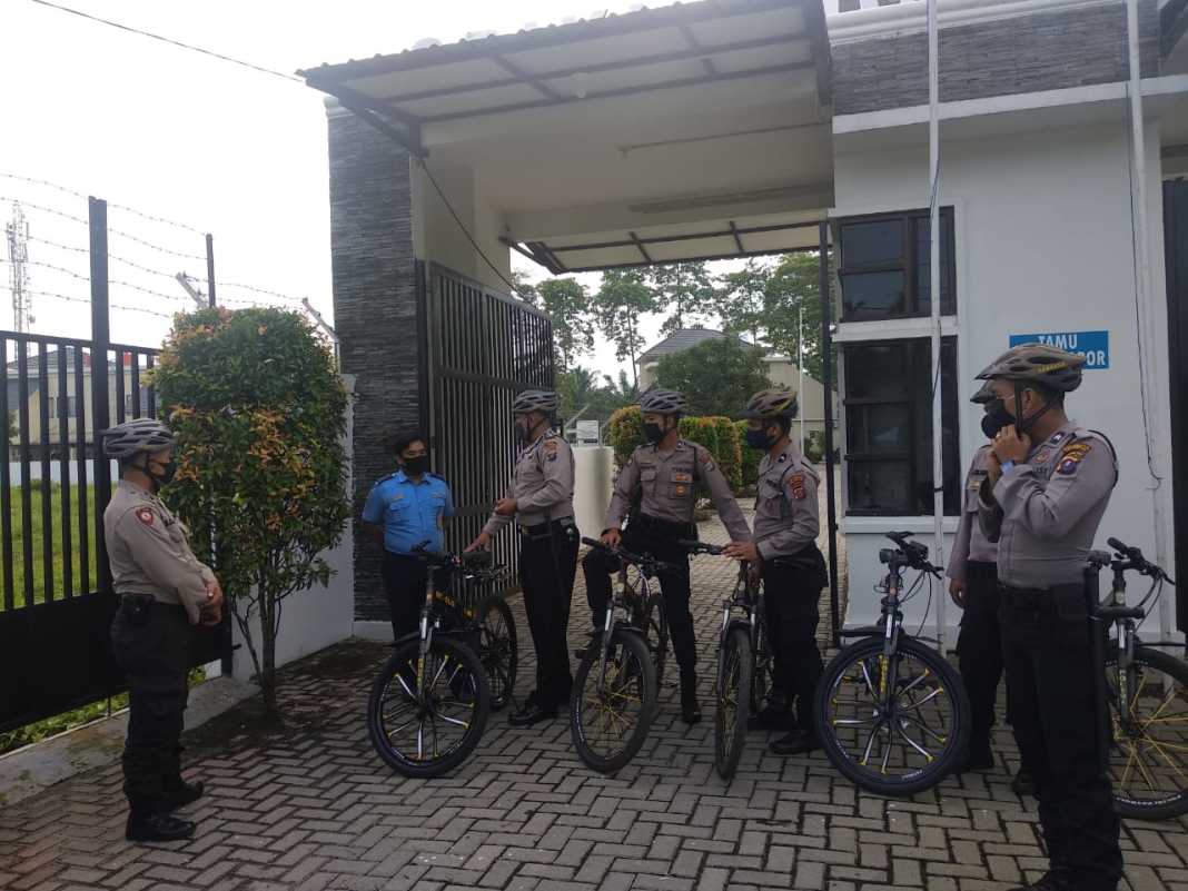 Sat Sabhara Polresta Deli Serdang, Patroli Bersepeda Guna Jaga Kondusifitas Keamanan