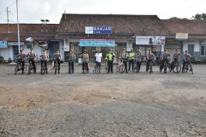 Kapolres Banjar, Patroli Sepeda Guna Ajak Masyarakat Olahraga Jelang Adaptasi Kebiasaan Baru