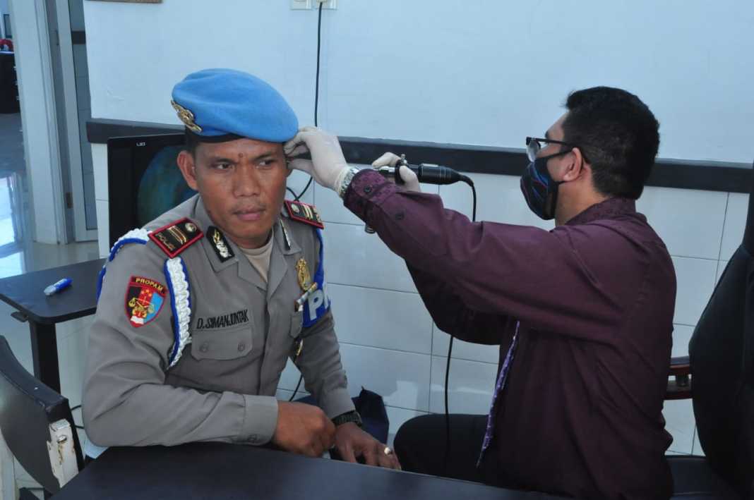 Komda PGPKT Langkat, Gelar Aksi Bersih Telinga Sambut Hari Bhayangkara ke-74