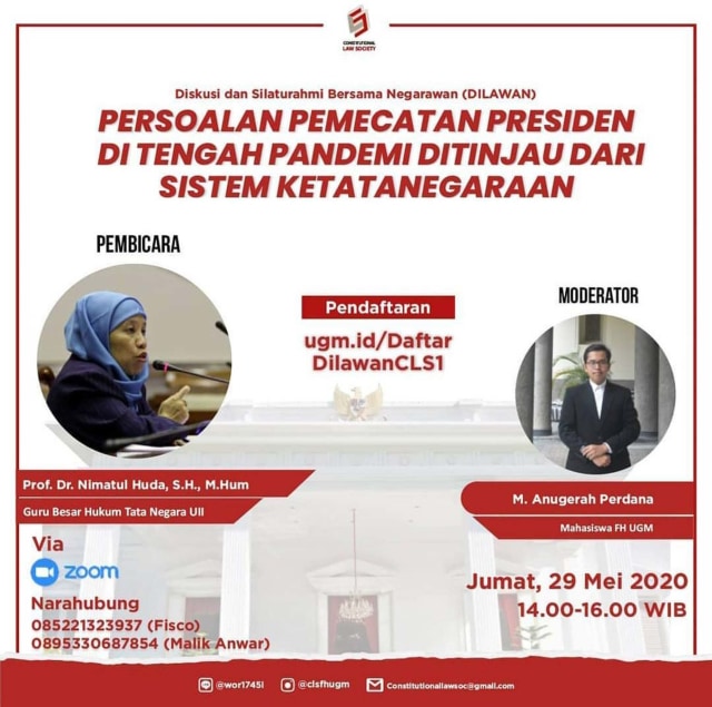 Diskusi Pemecatan Presiden, Dosen Teknik UGM Bantah Lakukan Provokasi
