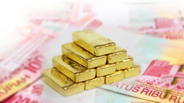 Rupiah Menguat, Harga Emas Turun