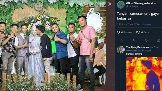 Disuruh Kameramen Gaya Bebas, Tamu Malah Cium Mempelai Wanita