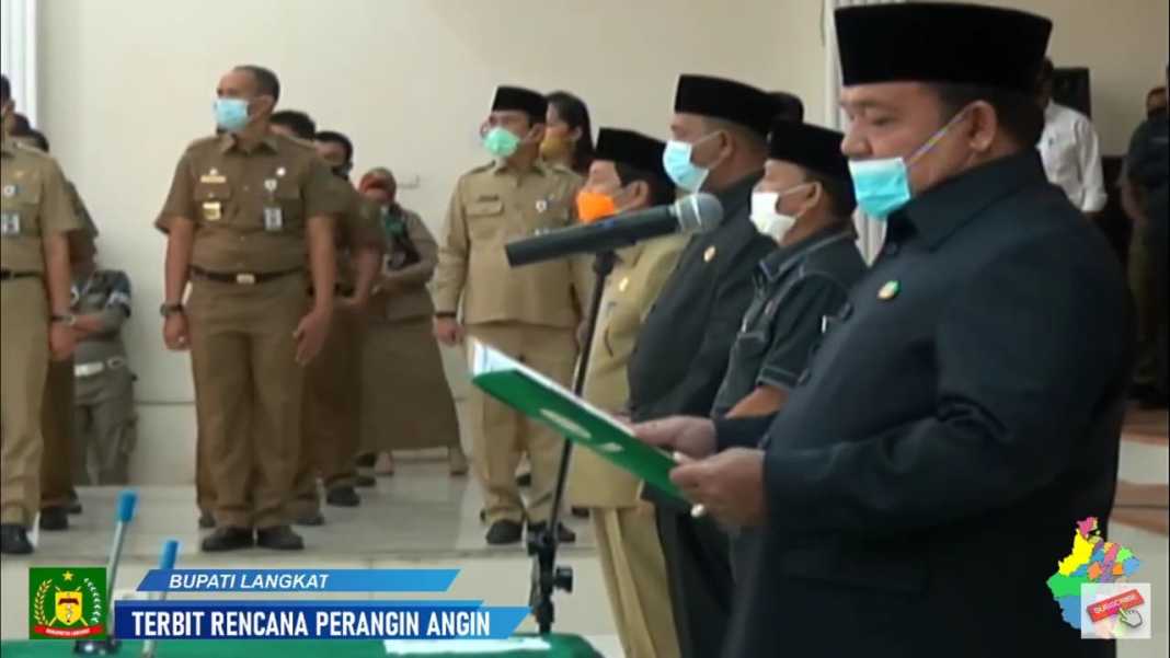 Bupati Langkat, Lantik 192 Pejabat di Tengah Wabah Covid-19