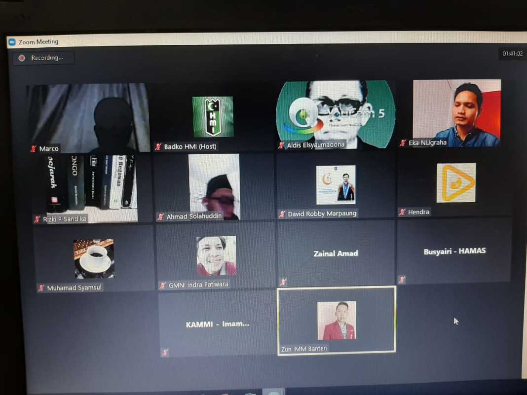 Edukasi Pancasila di Kalangan Milenial, Mahasiswa Se-Banten Gelar FGD Online