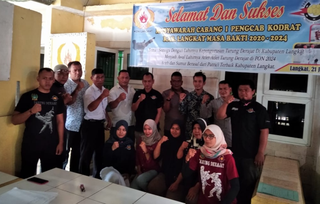 Muscab I Pengcab Kodrat Langkat, Lahirkan 2 Atlit Berprestasi