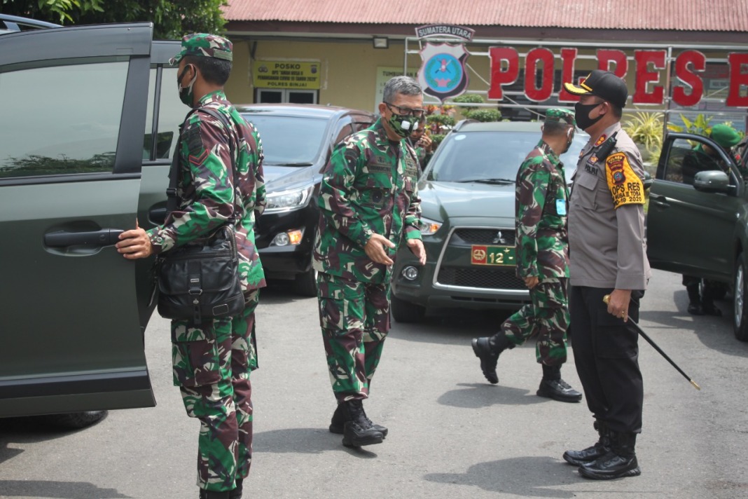 Kapolres Binjai, Sambut Silaturahmi Pangdam IBB
