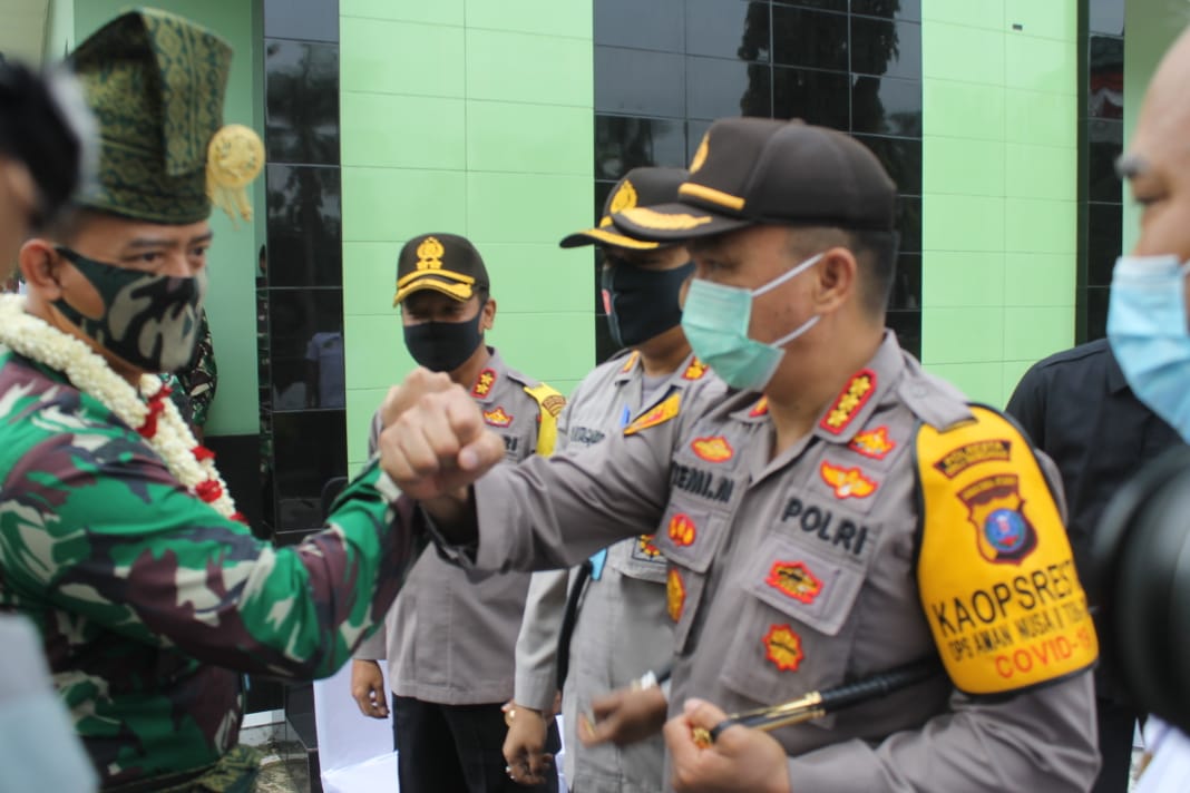 Kapolresta Deli Serdang, Sambut Kunker Danrem 022PT Ke Kodim 0204DS