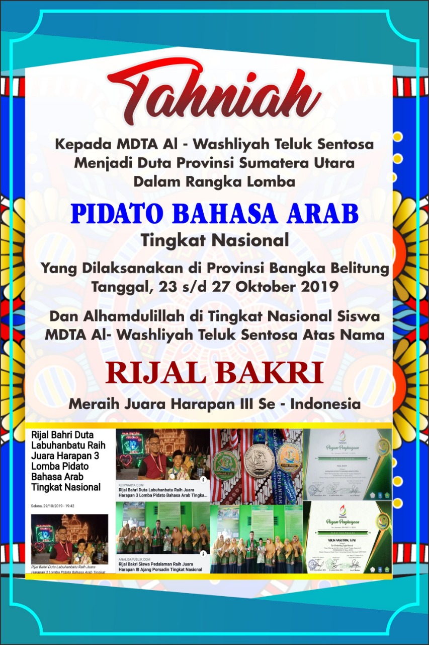 MDTA AL-Washliyah Teluk Sentosa Melahirkan Siswa Berprestasi