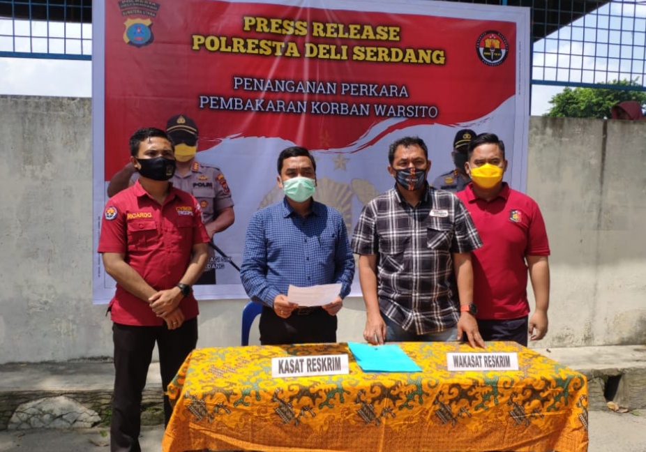 Polresta Deli Serdang Tegaskan Tetap Lakukan Penyelidikan Terkait Kasus Pembakaran Rumah Korban Warsito