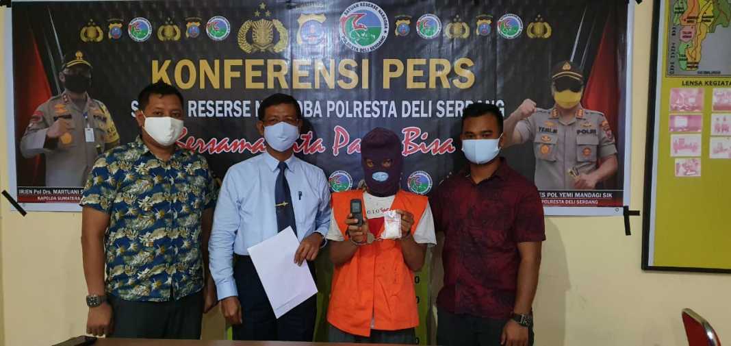 Warga Tanjung Morawa, Ditangkap Polisi Saat Membawa Sabu