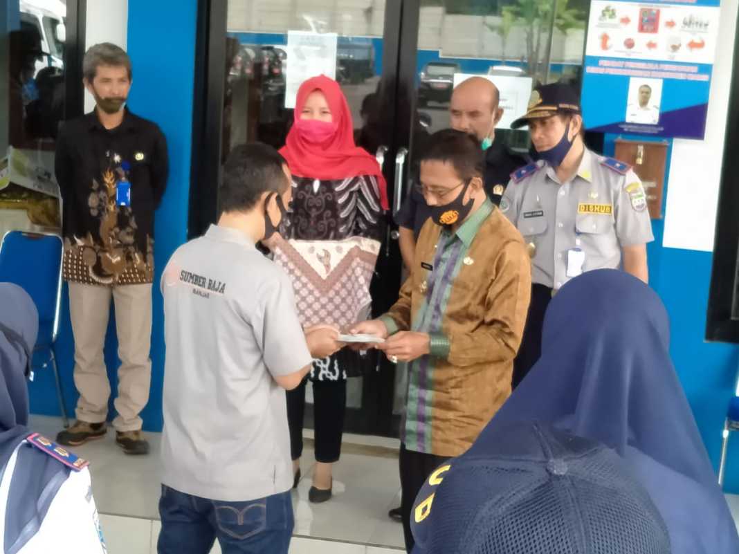 Bupati Ciamis, Launching BLUe e-UJI Retribusi Kendaraan Bermotor