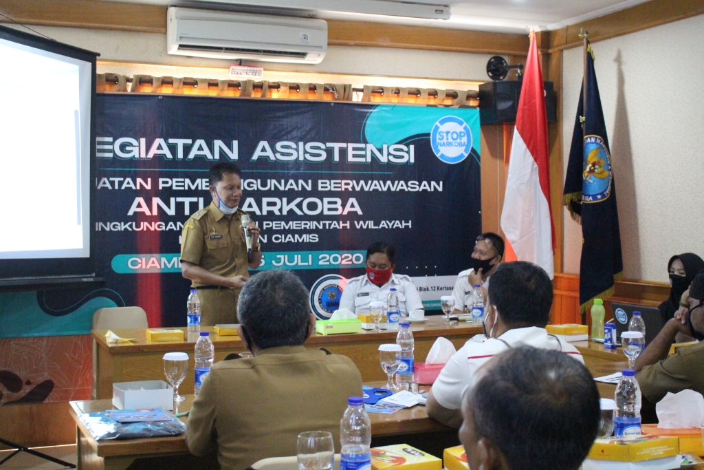 BNN Ciamis, Gelar Kegiatan Asistensi Penguatan Pembangunan Berwawasan Anti Narkoba