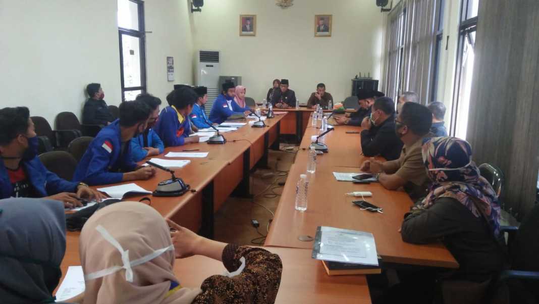 Audiensi ke DPRD Ciamis, PC PMII Ciamis Pertanyakan Sikap DPRD Terkait RUU HIP