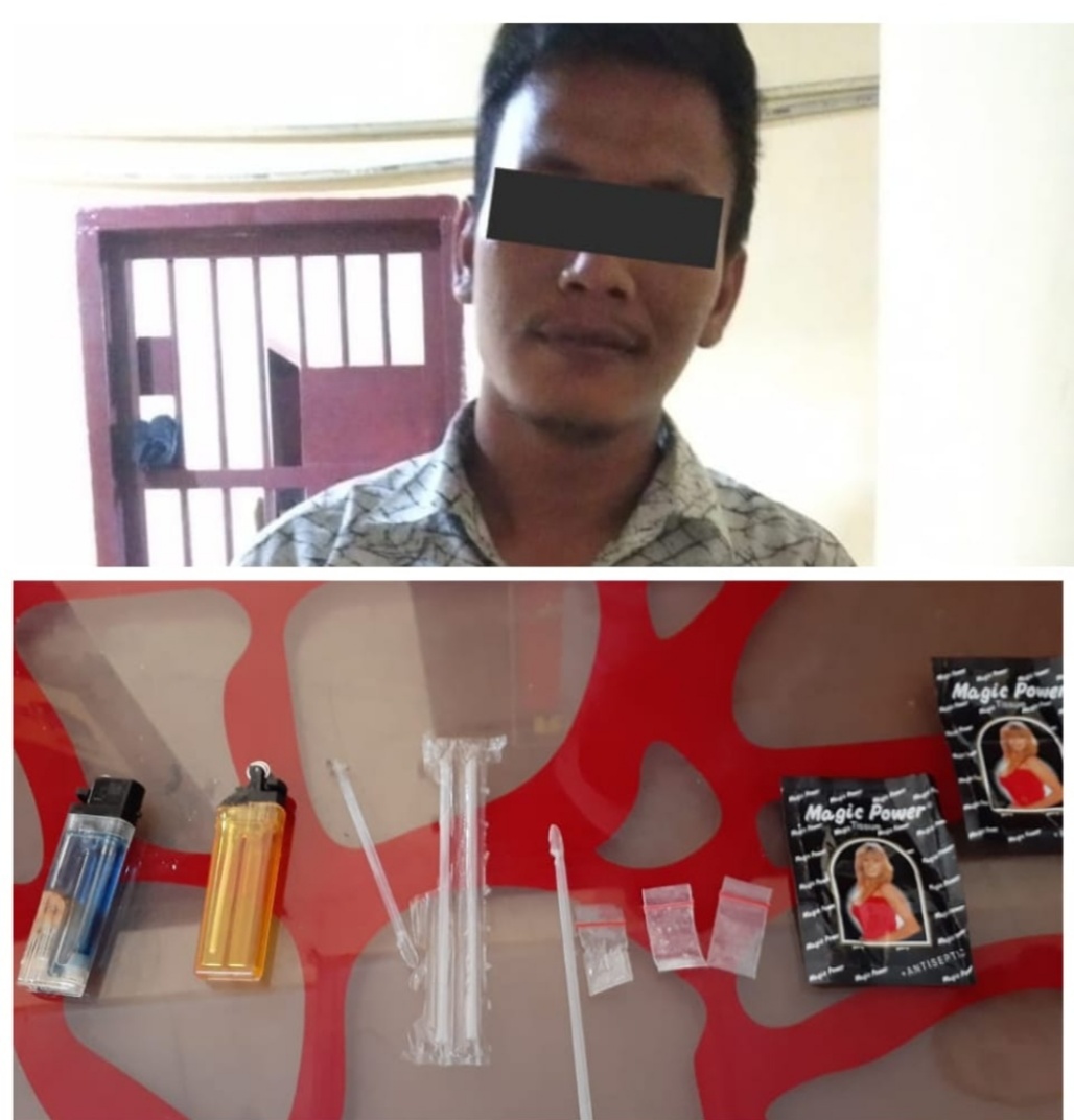 Polsek Tanjung Morawa, Tangkap MHS Diduga Pelaku Penyalahgunaan Narkoba dan Temukan Tisu Magic