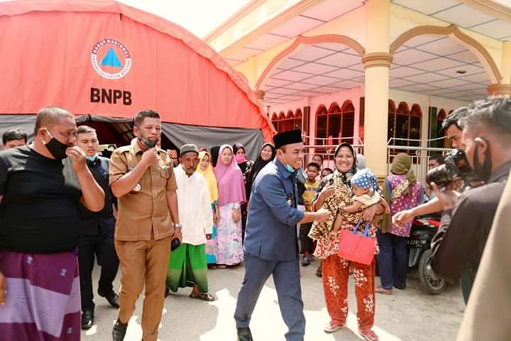7 Rumah Terbakar, Bupati Labuhanbatu: Korban untuk Tetap Tabah Menjalani Cobaan Ini