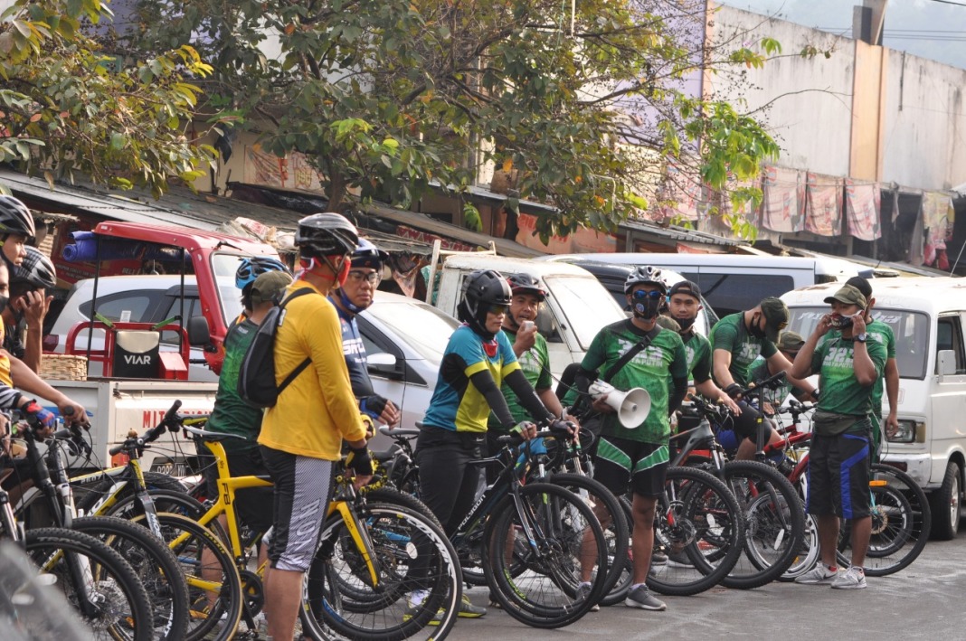 Gowes Kapolres Banjar, Sambil Himbau Warga Patuhi Protokol Kesehatan