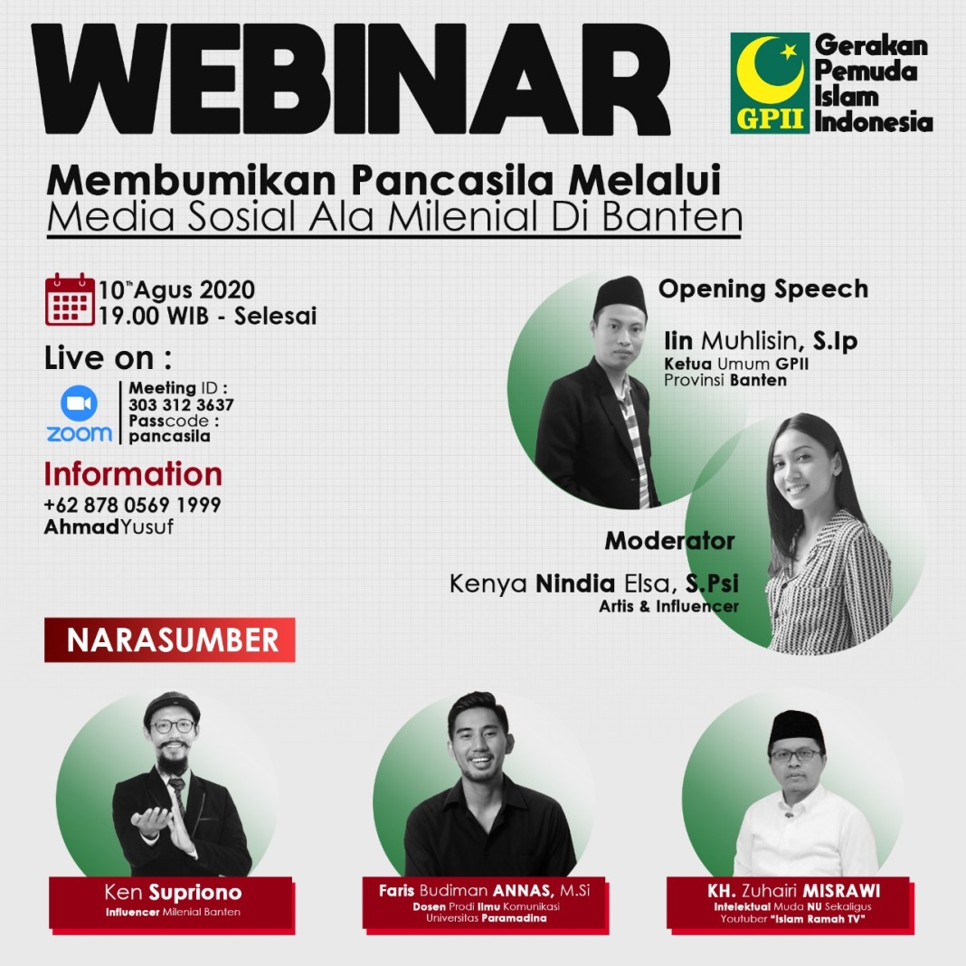 Milenial Banten Menjawab Tantangan Membumikan Pancasila di Media Sosial