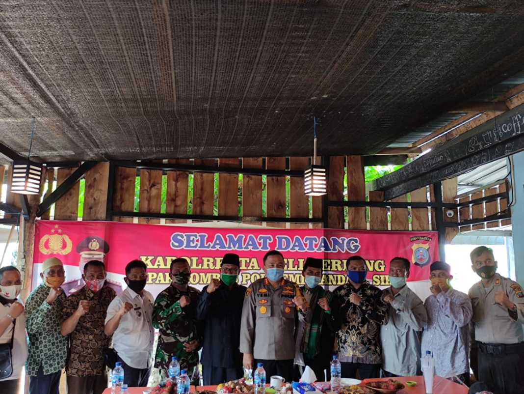 Kapolresta Deli Serdang dan Tomas Kecamatan Bangun Purba Bersama Cegah Corona