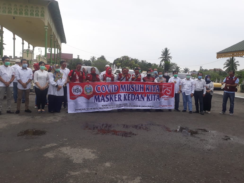 Putus Mata Rantai Covid-19 di Sumut, Organisasi Profesi Kesehatan Bergerak Ke Langkat Bagikan Jutaan Masker