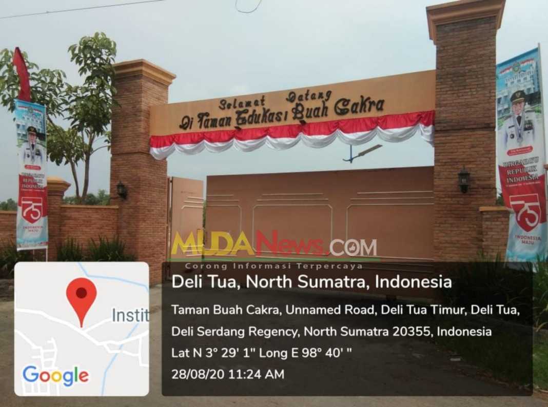Taman Edukasi Buah Cakra, Staf Kecamatan Bantah Dalam Wilayah Delitua