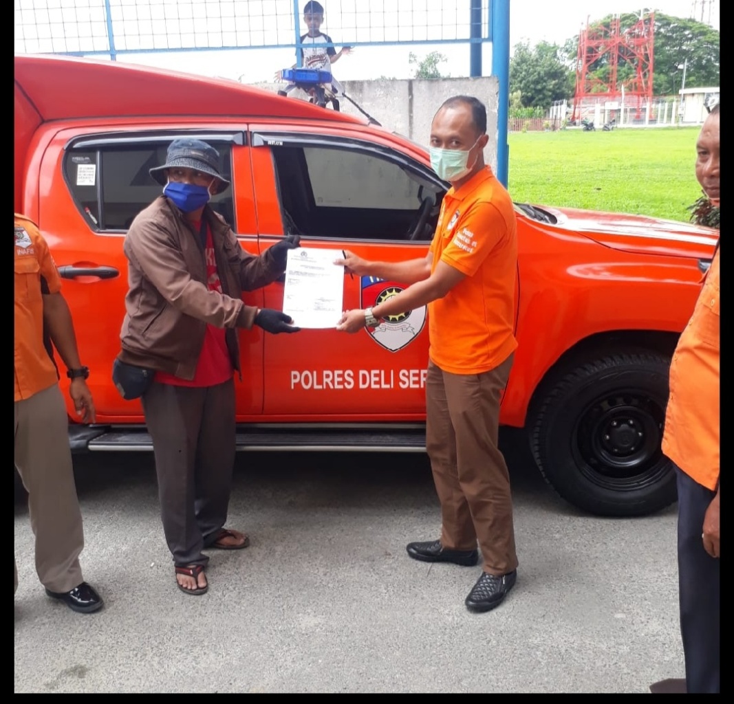 Sat Reskrim Polresta Deli Serdang Terima Kendaraan Dinas Inafis Beserta Perlengkapannya