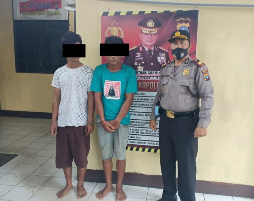 Polsek Tanjung Morawa, Amankan 2 Pria Nekad Jambret