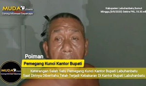 Kantor Bupati Labuhanbatu Terbakar, Tidak Satupun Terlihat Petugas Penjaga