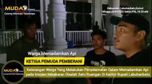 Kantor Bupati Labuhanbatu Terbakar, Tidak Satupun Terlihat Petugas Penjaga (2)