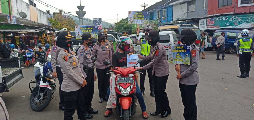 Kapolres Banjar, Sampaikan Imbauan 3M Protokol Kesehatan