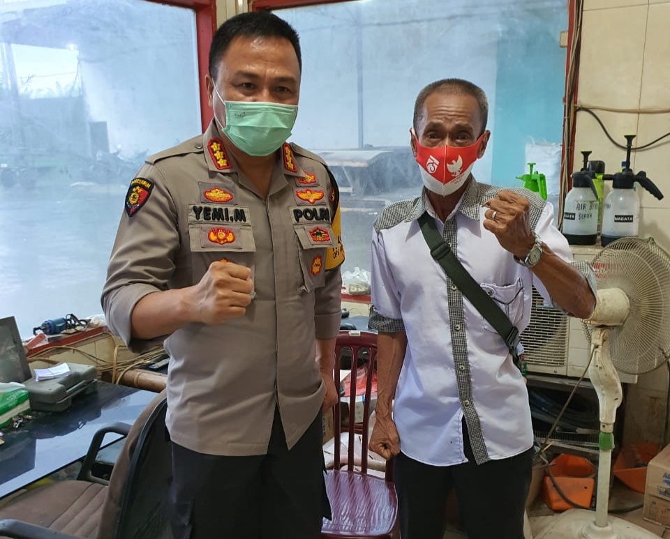 Kapolresta Deli Serdang Ajak Tokoh Masyarakat Pantai Labu Cegah Covid-19