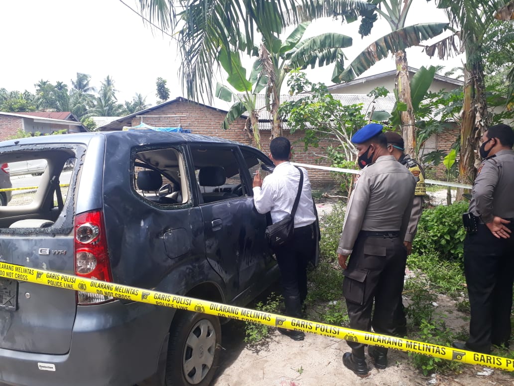 Mobil BNN Deli Serdang Dirusak Massa, Polsek Beringin Amankan Lokasi